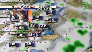 Rain arrives tonight and stays thru Monday