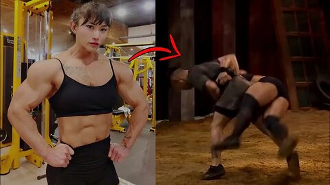 Female Body Builder Challenges Skinny Man To A Fight And Loses | Truth Be Told