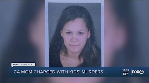 California mother charged with murder of her three children