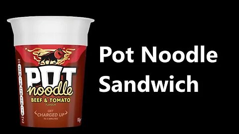 Beef & Tomato Pot Noodle Sandwich as requested by Dave.... #lol #cheap