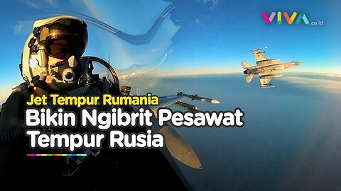 Jet Tempur F-16 Rumania Bikin Dua Pesawat Tempur Su-27 Rusia Ngibrit