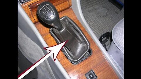 Mercedes Benz W124 - Remove, Replace refit the gearshift boot gaiter DIY tutorial