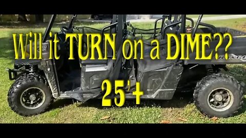 Polaris Ranger 570 Crew (HOW BAD IS IT??) Turning Radius 25'+ Feet