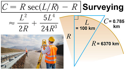 Exercise 6: Surveying: Elevation Correction due to Earth's Curvature using Taylor Polynomials