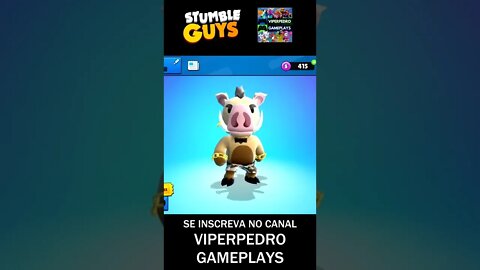 CONSEGUI UMA INCRÍVEL SKIN JAVALI GUERREIRO NO STUMBLE GUYS! #shorts