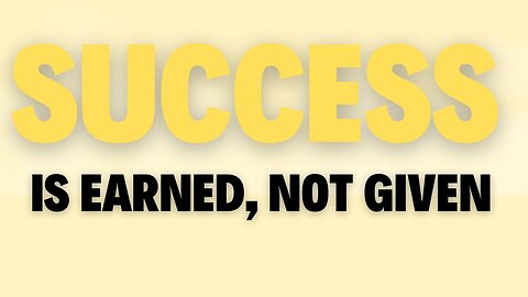 Success Is Earned, Not Given Success Is Earned #SuccessIsEarned, #HardWork, #Motivation