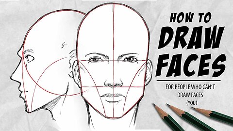 How to DRAW FACES - In your own Style [Front + Sideview] | DrawlikeaSir