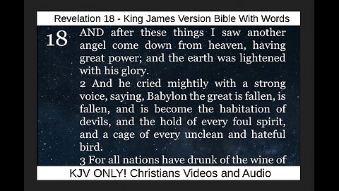 📖 Revelation 18 (KJV) Bible With Words