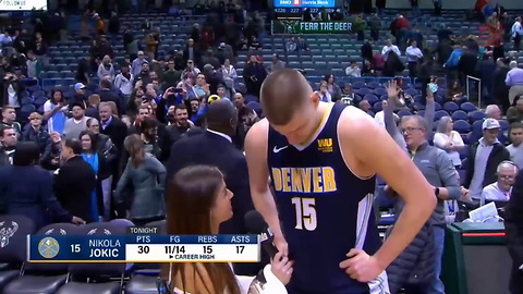 Nuggets' Nikola Jokic Records Triple-Double In Under 15 Minutes