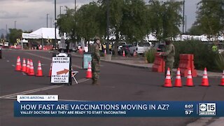 How fast are vaccinations moving in Arizona?