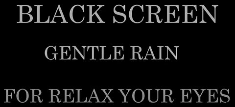 Gentle Rain Sounds for Sleeping 12 Hours Black Screen | Study | Gentle Rain | Relax | Insomnia