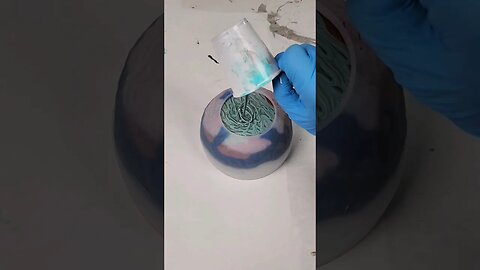 Resin Bowl with Leftover Resin