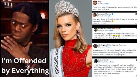 "RACIAL ABUSE" Miss Zimbabwe attacked online because she is WHITE?!?