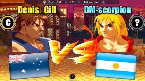 Street Fighter Alpha: Warriors Dreams (Denis_Gill Vs. DM-scorpion) [Australia Vs. Argentina]