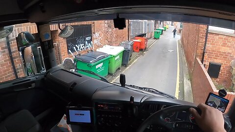 Trucker Delivers Cargo on Treacherous and Tight Road