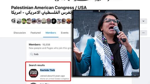 Was Is Rashida Tlaib in Facebook Group that Supports HAMAS