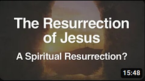 6. The Resurrection of Jesus (Ghost)