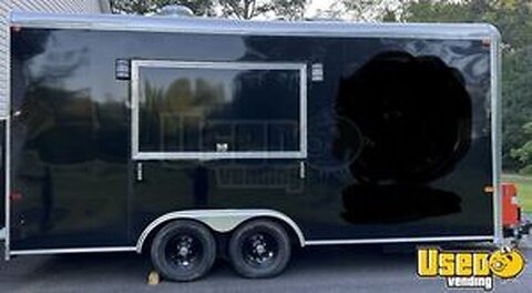 Like New 2023 - 8.5' x 18' Fully Equipped Kitchen Food Concession Trailer for Sale in Georgia