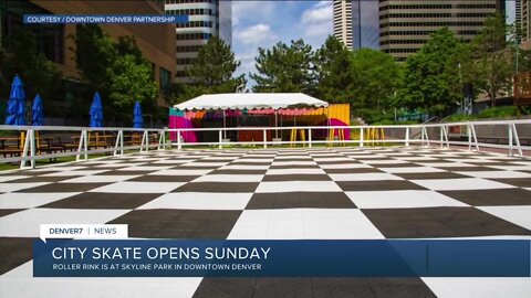 City Skate outdoor roller rink opening Sunday