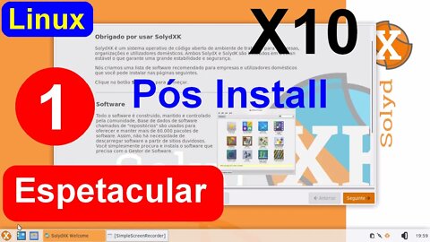 1- SolydX 10 Linux base Debian. Uma das melhores distros que instalei no computador. Pós-Install