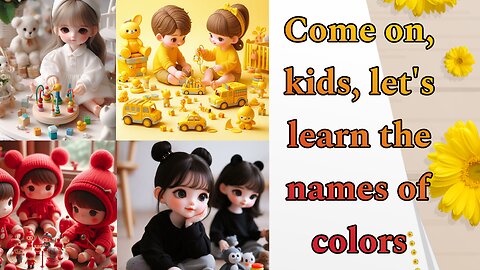 Color names with pop tunes for kids