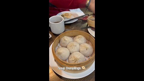 Enjoying Some Soup Dumplings or Soupy Buns 🥟 in Boston’s Chinatown