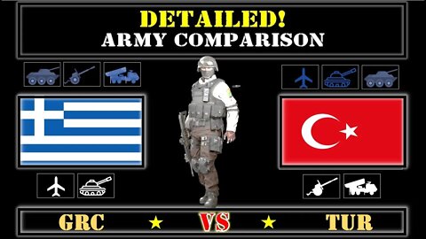 Greece VS Turkey Detailed Comparison of Military Power 🇬🇷