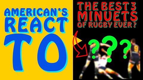 Unbelievable 3 minutes of rugby (Reaction)