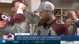 MacKinnon gets first sip out of Stanley Cup