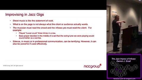 The Jazz Improv of Infosec Damon J Small
