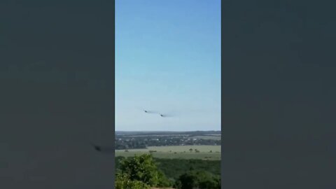 Su-25 attack aircraft suddenly turned and swept over the very heads of the fighters in the LPR