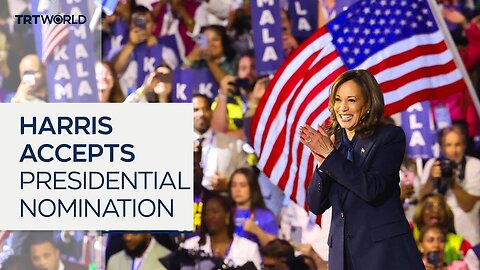 Harris formally accepts Democratic presidential nomination