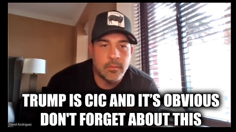 Trump Breaking News: Trump is CIC And It's Obvious