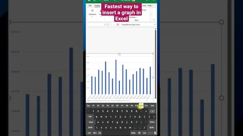 Fastest way to insert a graph in Excel #exceltips #learnexcel #excel #shortcuts #microsoft #tutorial