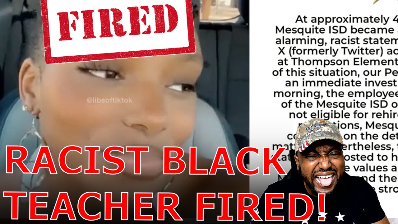 Black Supremacist Teacher FIRED By School Board After Racist Meltdown ...