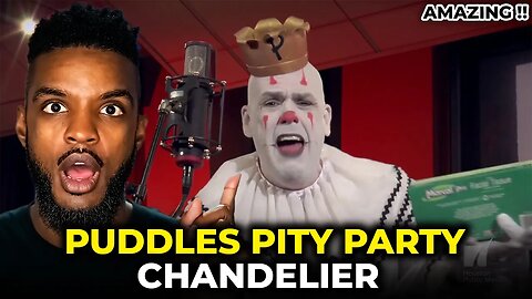 Puddles Pity Party Chandelier REACTION