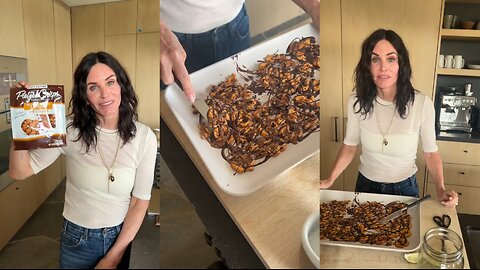 Courteney Cox's Irresistible Homemade Chocolate Peanut Butter Pretzels!