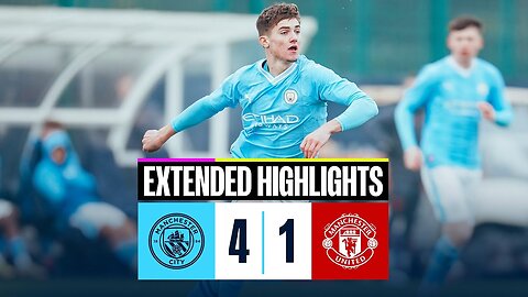 HIGHLIGHTS! ALFA-RUPRECHT DOUBLE HELPS CITY U18S BEAT UNITED | Man City 4-1 Man United | PL18