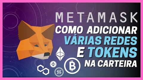 METAMASK: Como Adicionar Diferentes Redes e Tokens na Carteira [🐴CRIPTO BAGUAL]