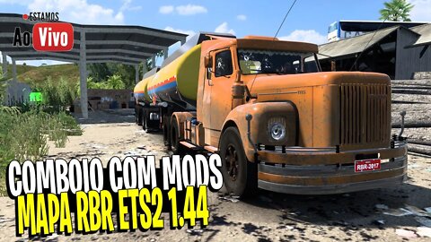 🔴 LIVE - ETS2 ONLINE COM MODS MAPA RBR EURO TRUCK SIMULATOR 2 1.44