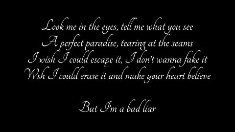 Imagine Dragon [bad liar] lyrics