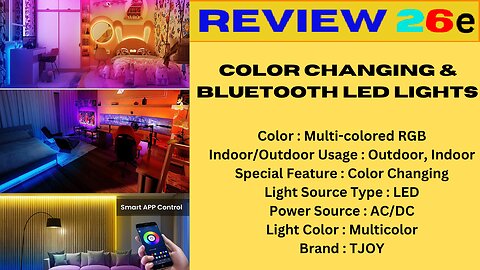 Best Color Changing & Bluetooth LED Lights Review/ Review 26e