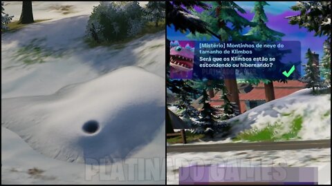 MONTINHOS DE NEVE DO TAMANHO DE KLIMBOS - FORTNITE