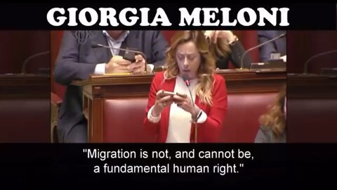 Georgia Meloni Fights Against Soros & Globalist Funded Ilegal Immigration!