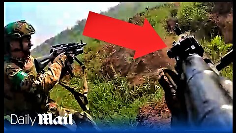 Ukrainian soldiers assault Russian trenches near Bakhmut in terrifying POV footage of counter attack