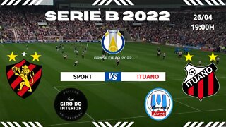 JOGO AO VIVO SPORT x ITUANO