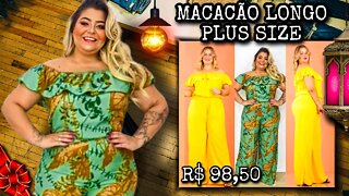 🛑 Macacão Longo Plus size sem Bojo!