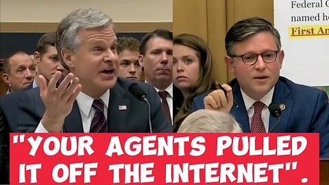 Mike Johnson GRILLS FBI Director Wray over censorship of online dissent @RepMikeJohnson