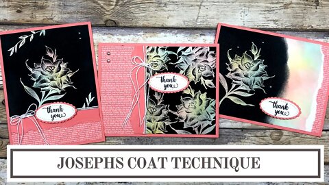 Josephs Coat Emboss Resist Technique for Card Makers