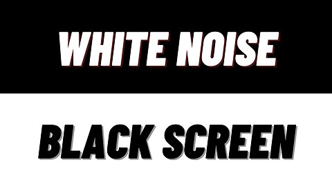 White Noise Black Screen | Sleep, Study, Focus | 10 Hours